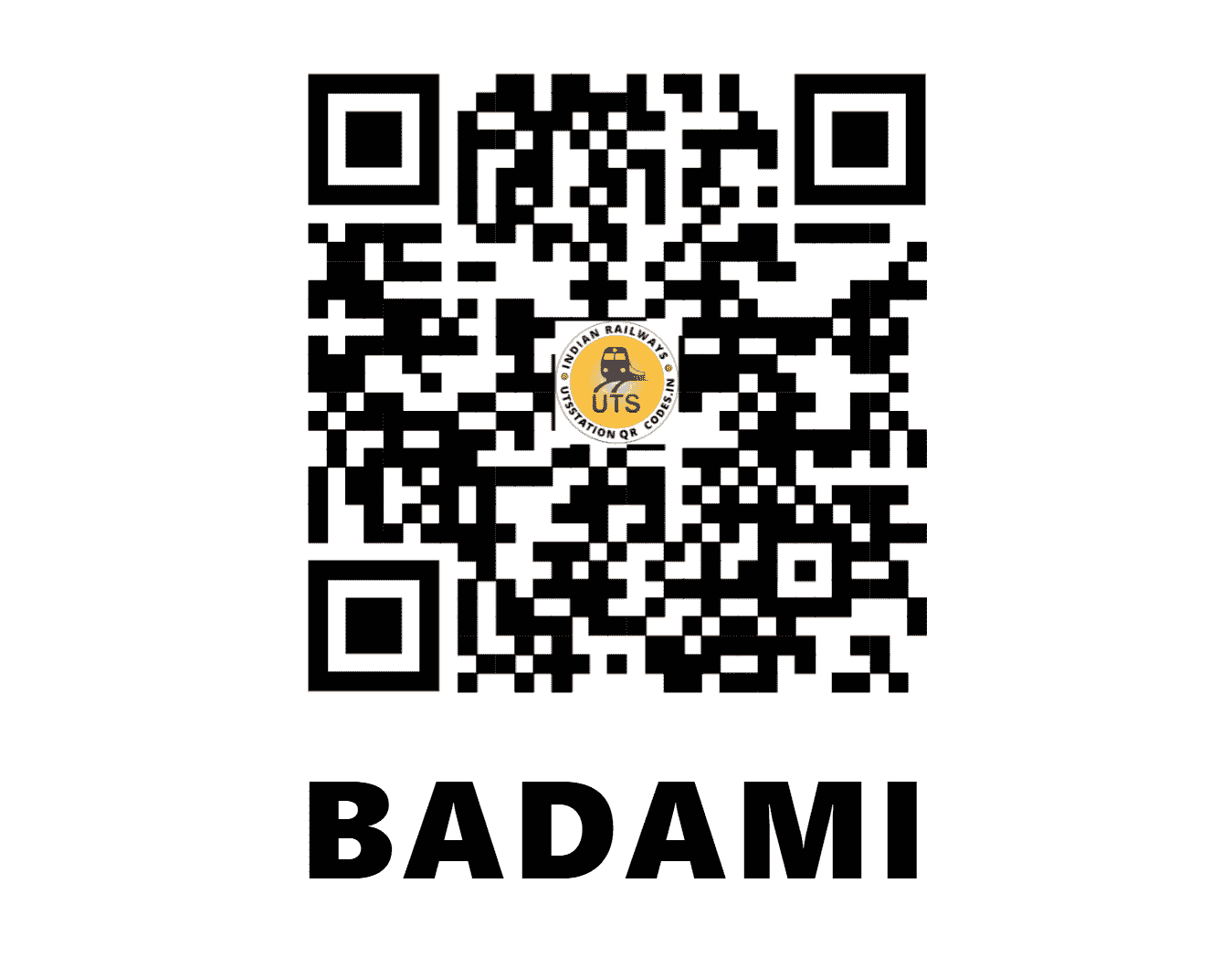 UTS QR Code for BADAMI - BDM (SW - KARNATAKA)