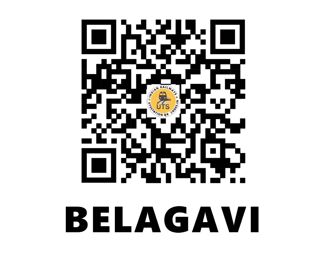 UTS QR Code for BELAGAVI - BGM (SW - KARNATAKA)
