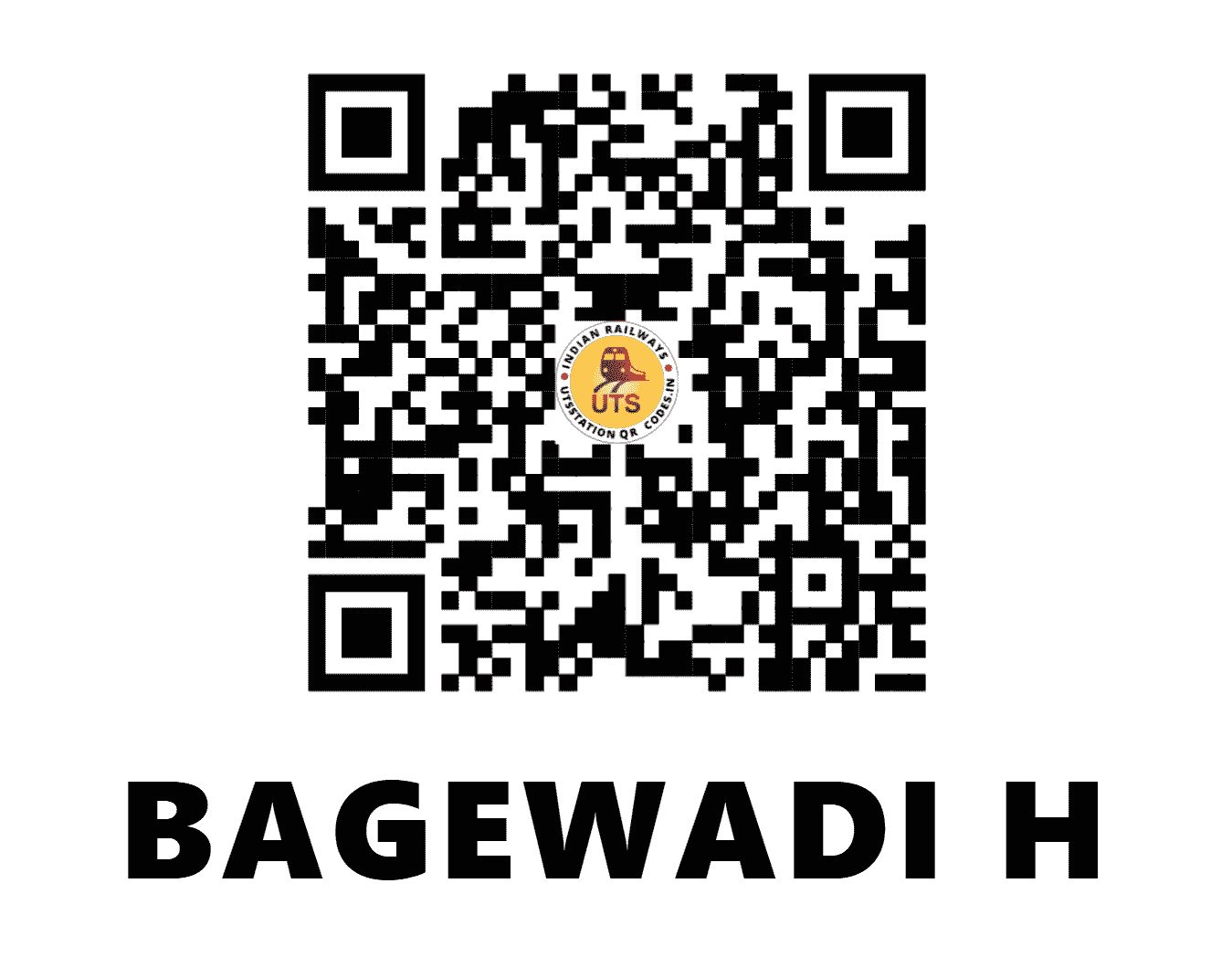 UTS QR Code for BAGEWADI H - BGWD (SW - KARNATAKA)