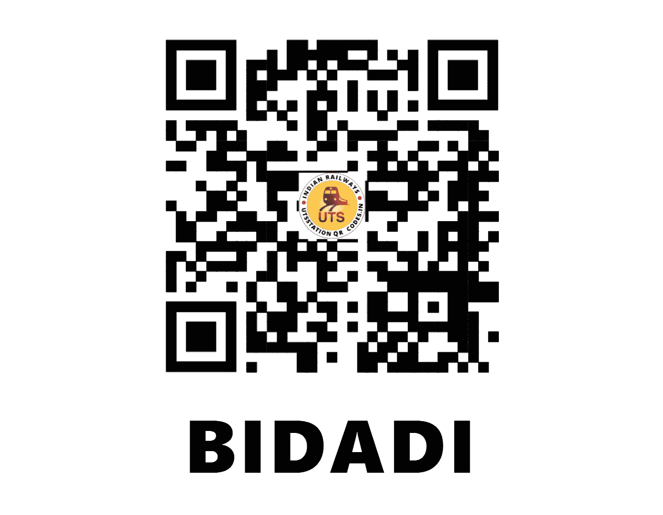 UTS QR Code for BIDADI - BID (SW - KARNATAKA)