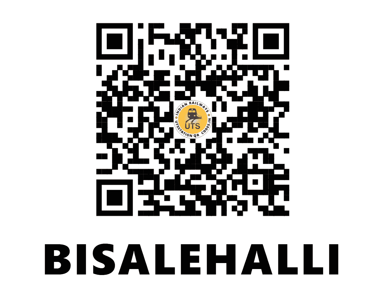 UTS QR Code for BISALEHALLI - BLHI (SW - KARNATAKA)