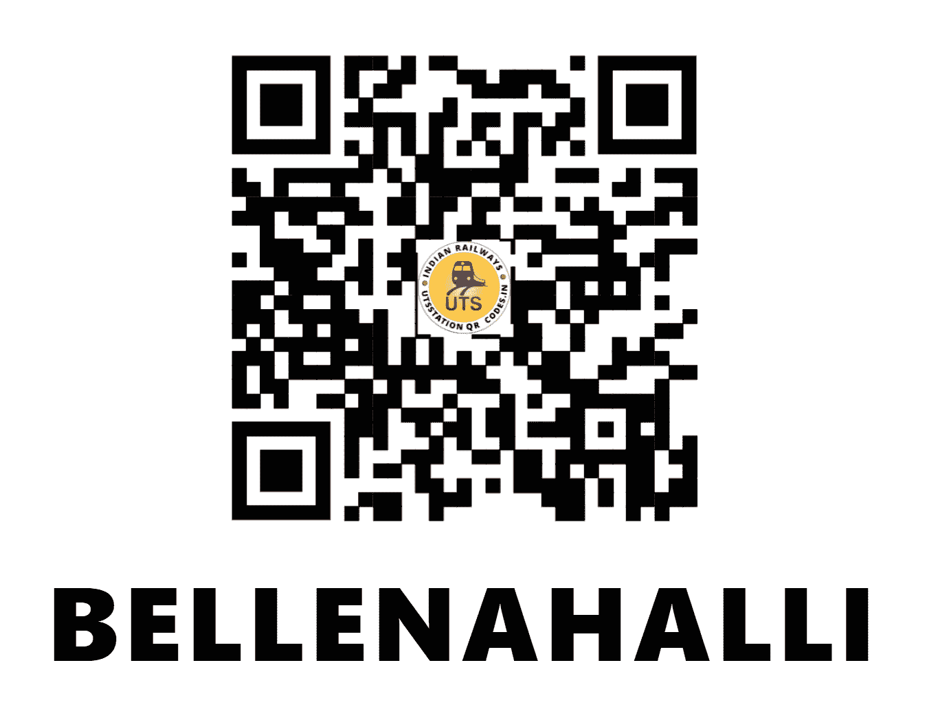 UTS QR Code for BELLENAHALLI - BNHL (SW - KARNATAKA)