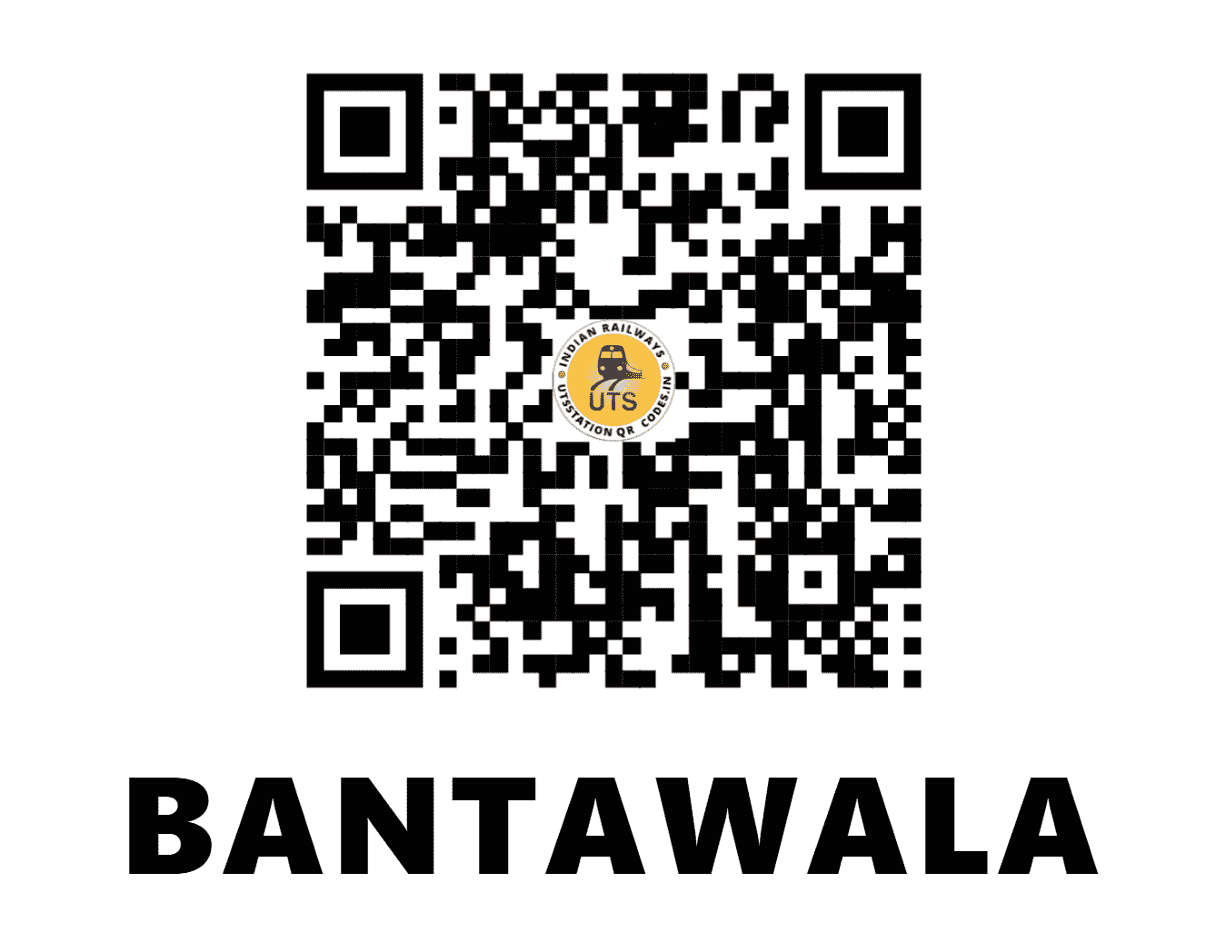 UTS QR Code for BANTAWALA - BNTL (SW - KARNATAKA)