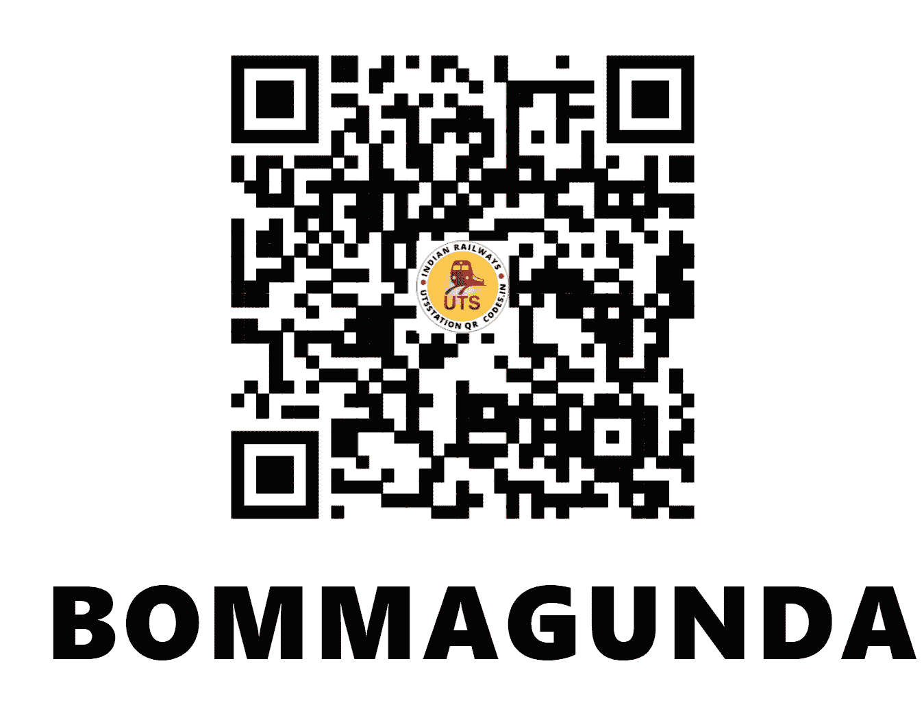 UTS QR Code for BOMMAGUNDANAKERE - BOMN (SW - KARNATAKA)