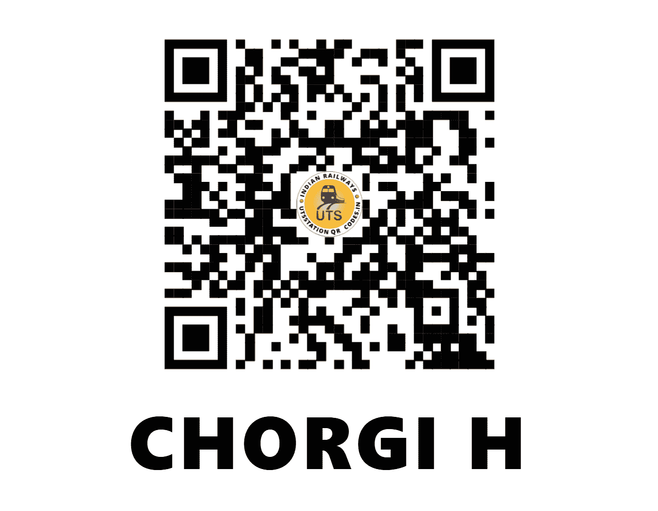UTS QR Code for CHORGI H - CHRG (SW - KARNATAKA)