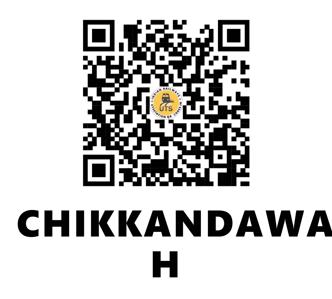 UTS QR Code for CHIKKANDAWADI H - CKVD (SW - KARNATAKA)