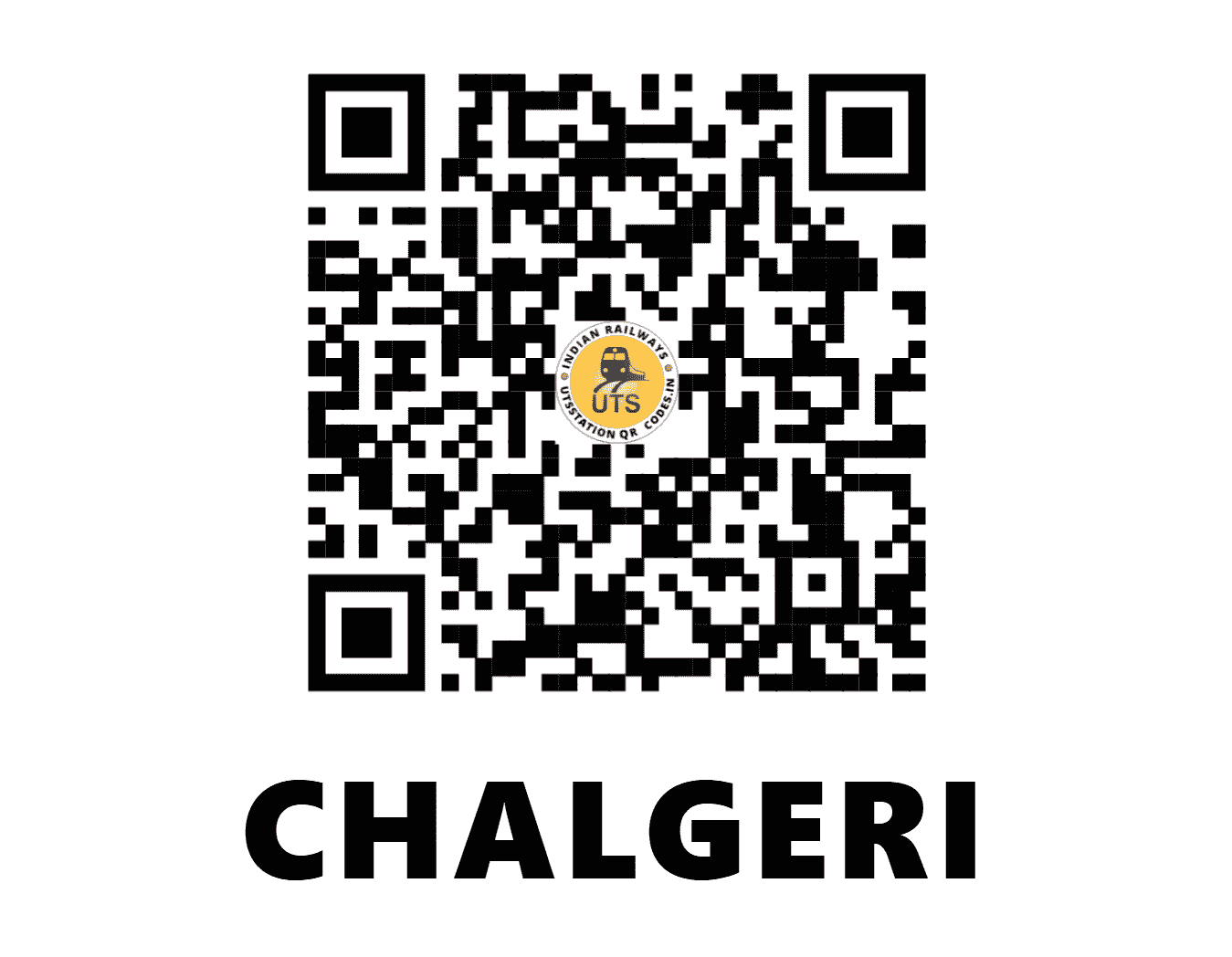 UTS QR Code for CHALGERI - CLI (SW - KARNATAKA)