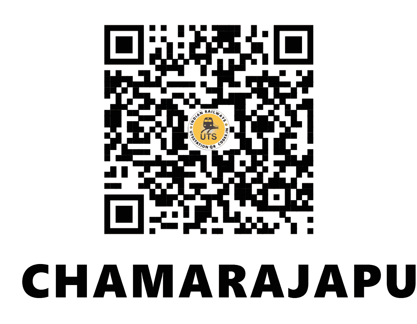 UTS QR Code for CHAMARAJAPURAM - CMJ (SW - KARNATAKA)