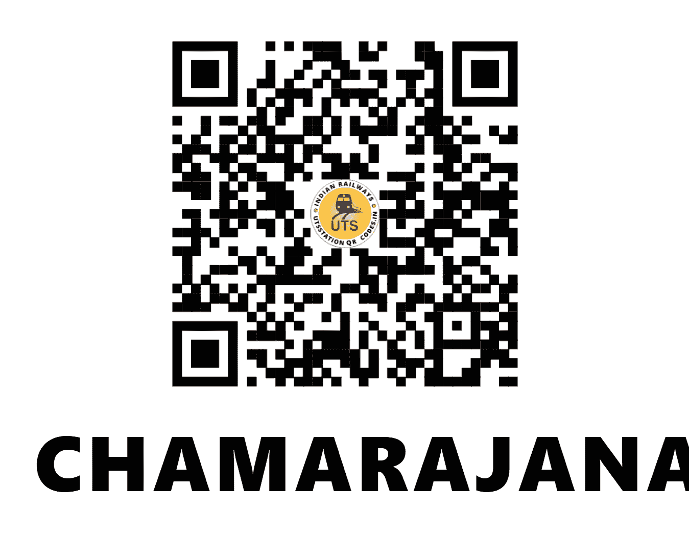 UTS QR Code for CHAMARAJANAGAR - CMNR (SW - KARNATAKA)