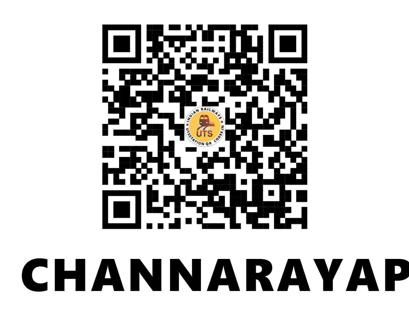 UTS QR Code for CHANNARAYAPATNA - CNPA (SW - KARNATAKA)