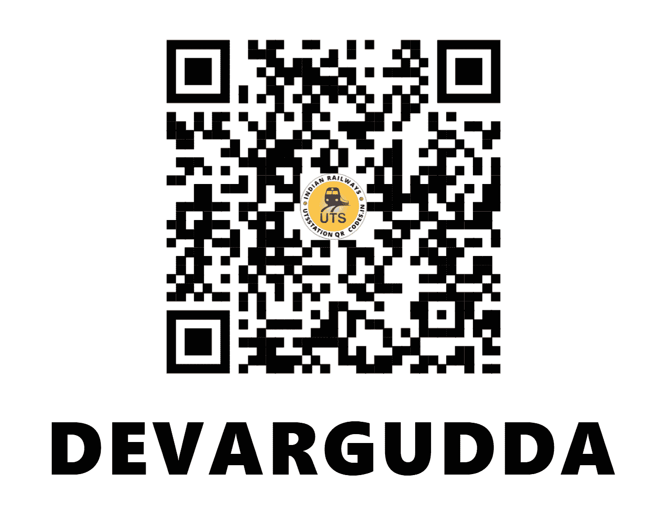 UTS QR Code for DEVARGUDDA - DAD (SW - KARNATAKA)