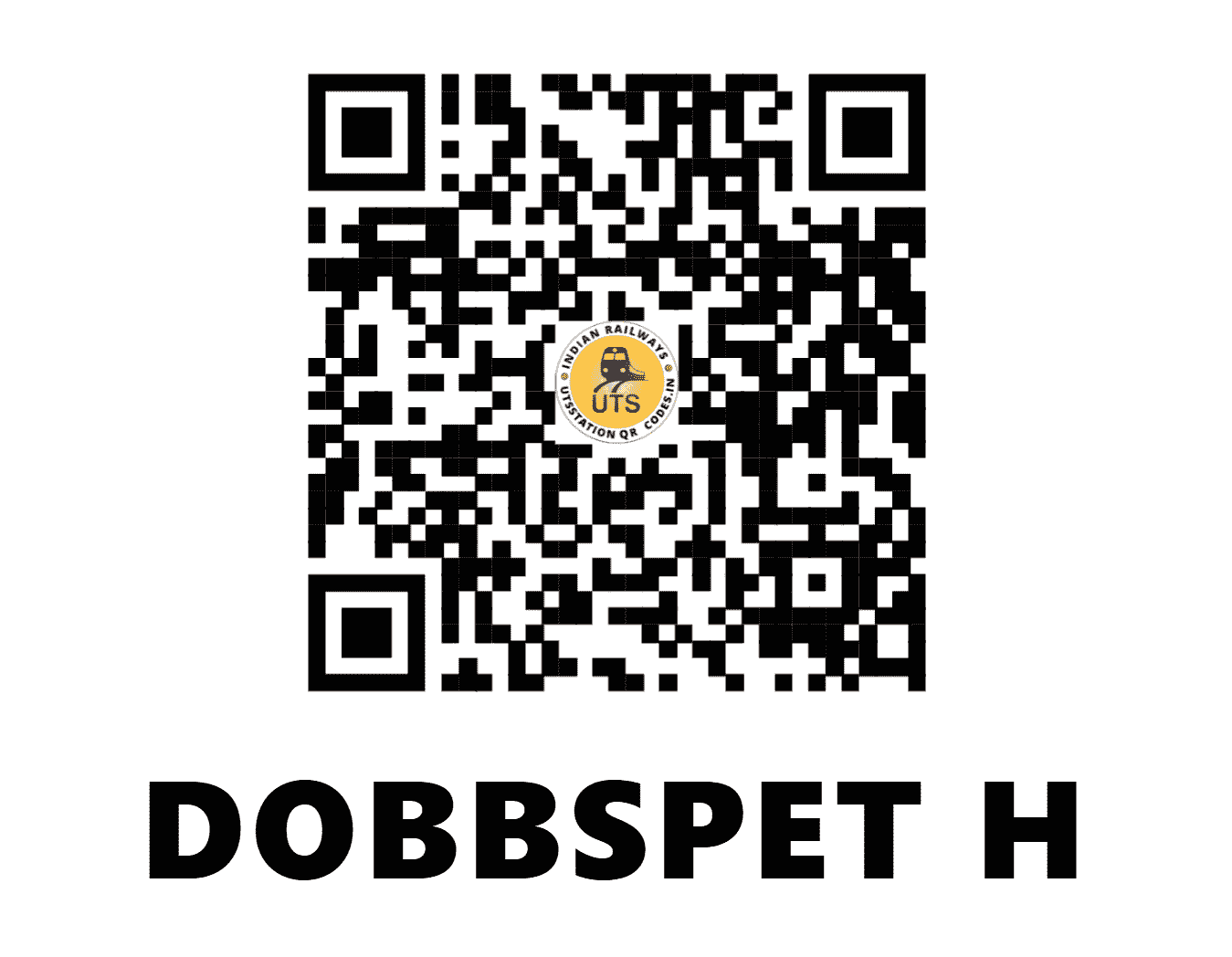 UTS QR Code for DOBBSPET H - DBS (SW - KARNATAKA)