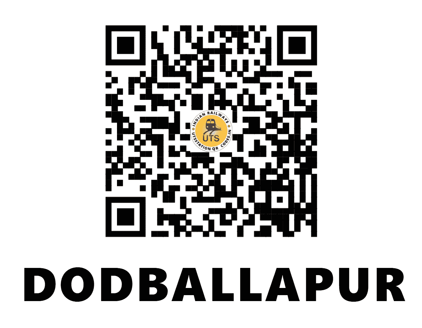 UTS QR Code for DODBALLAPUR - DBU (SW - KARNATAKA)