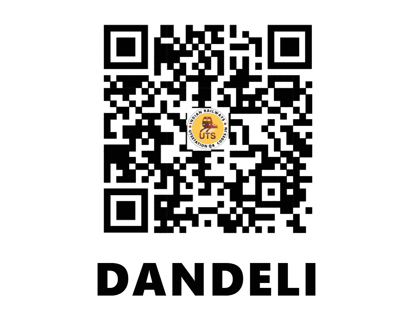 UTS QR Code for DANDELI - DED (SW - KARNATAKA)