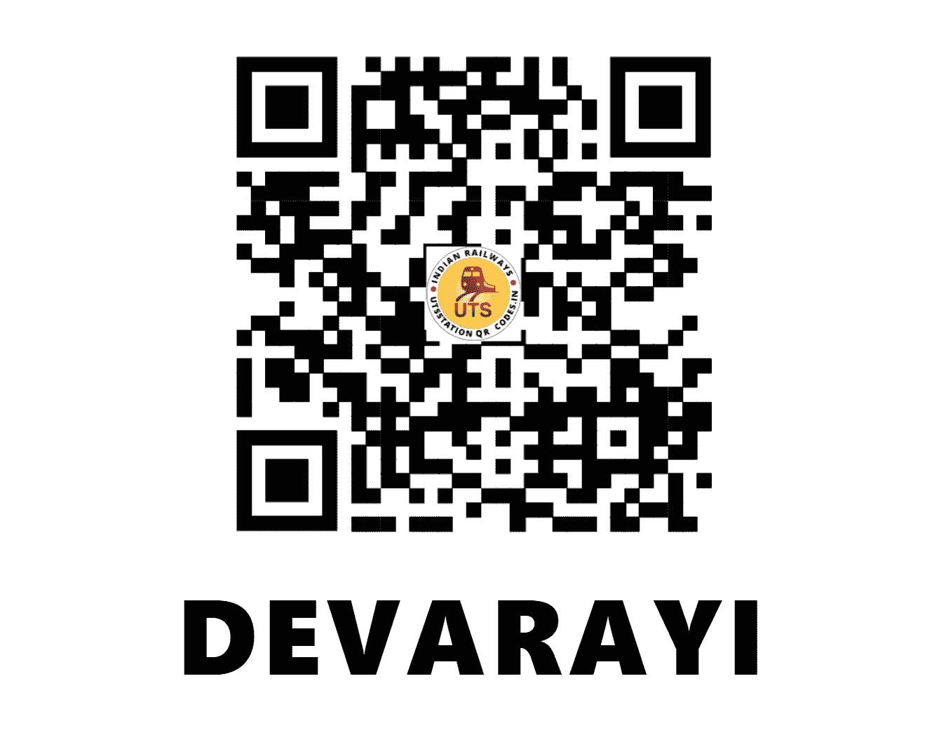 UTS QR Code for DEVARAYI - DEV (SW - KARNATAKA)