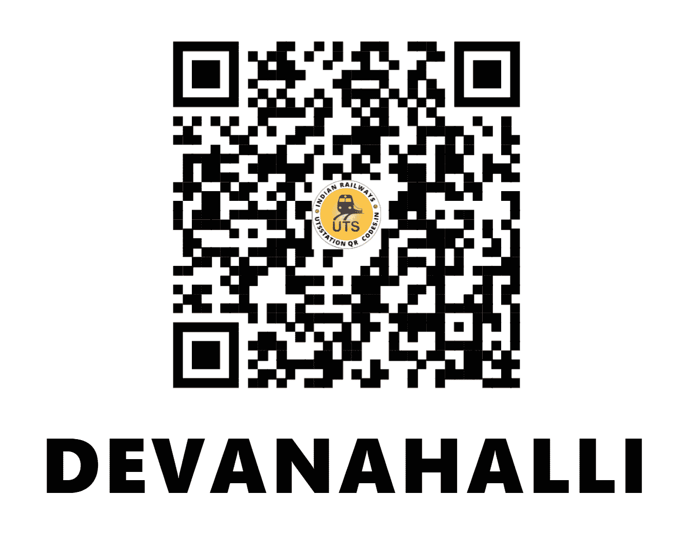 UTS QR Code for DEVANAHALLI - DHL (SW - KARNATAKA)