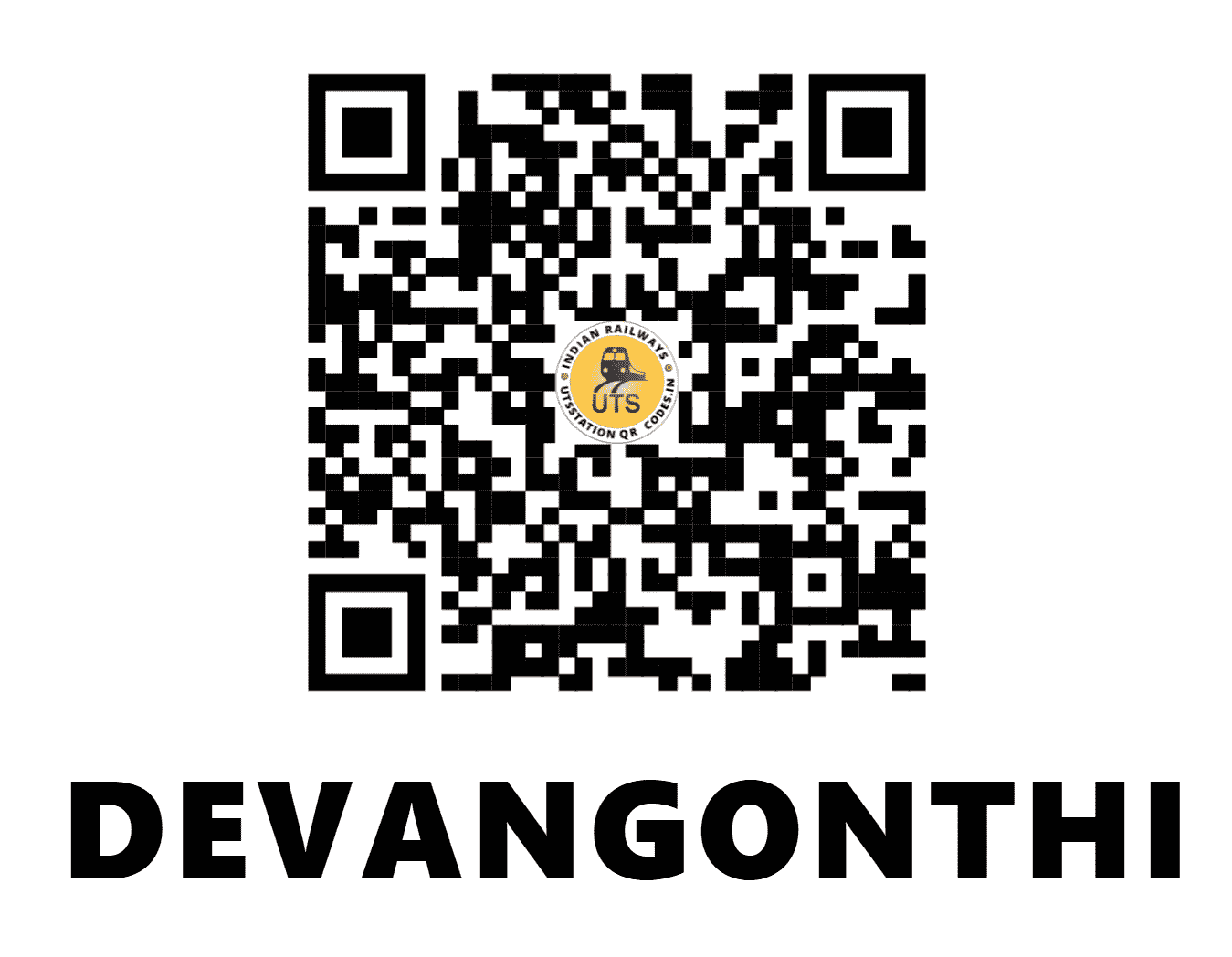 UTS QR Code for DEVANGONTHI - DKN (SW - KARNATAKA)
