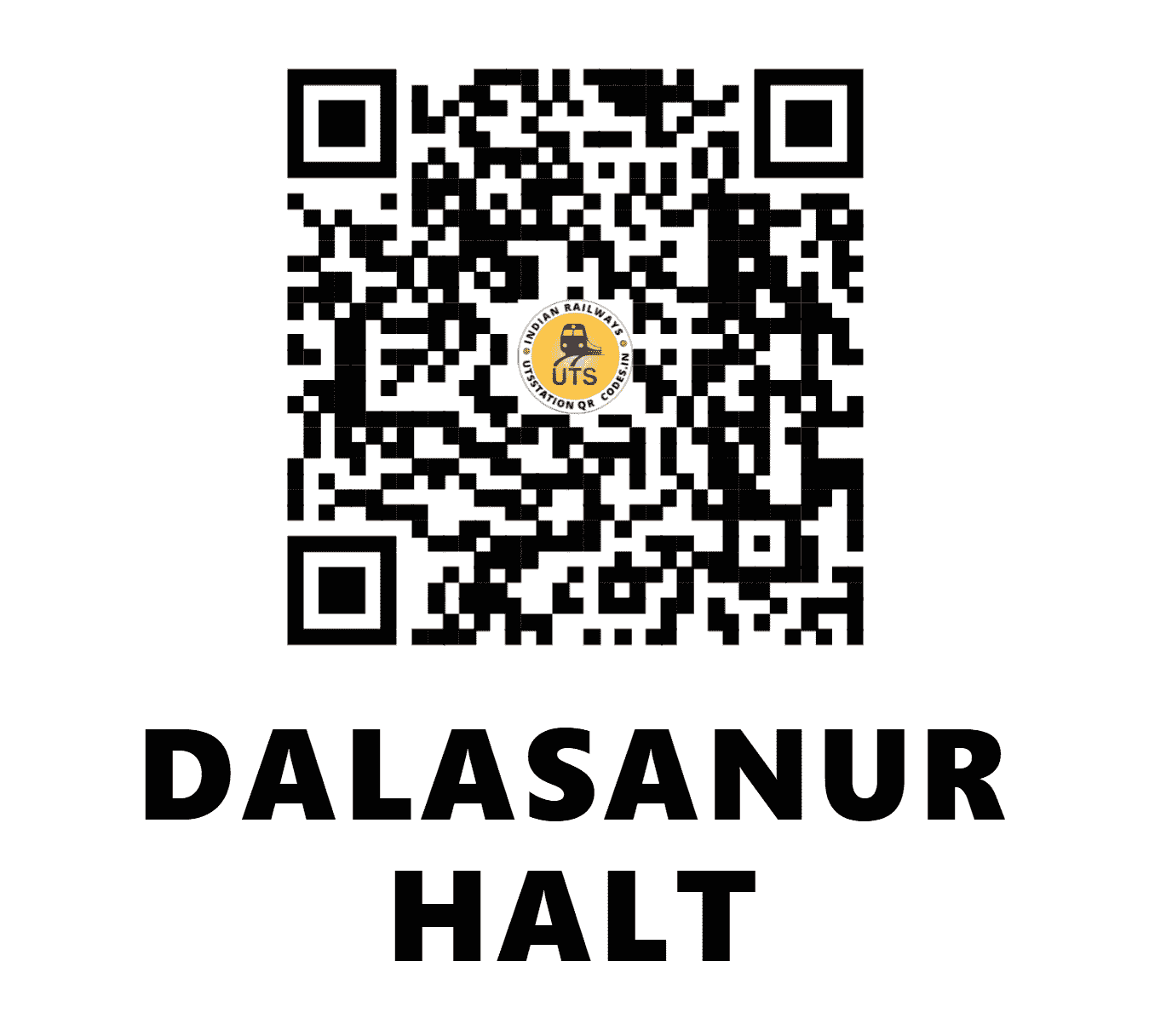 UTS QR Code for DALASANUR HALT - DNU (SW - KARNATAKA)