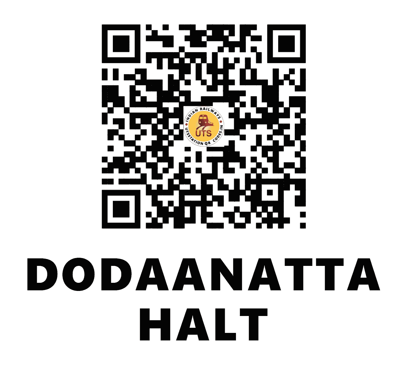 UTS QR Code for DODAANATTA HALT - DTT (SW - KARNATAKA)