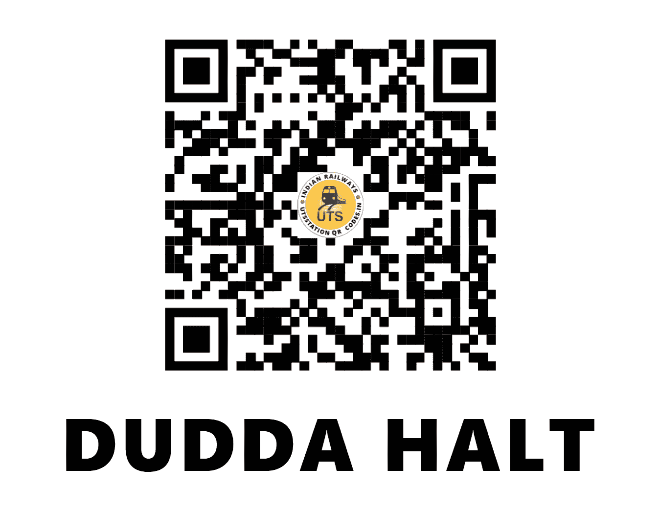 UTS QR Code for DUDDA HALT - DUH (SW - KARNATAKA)