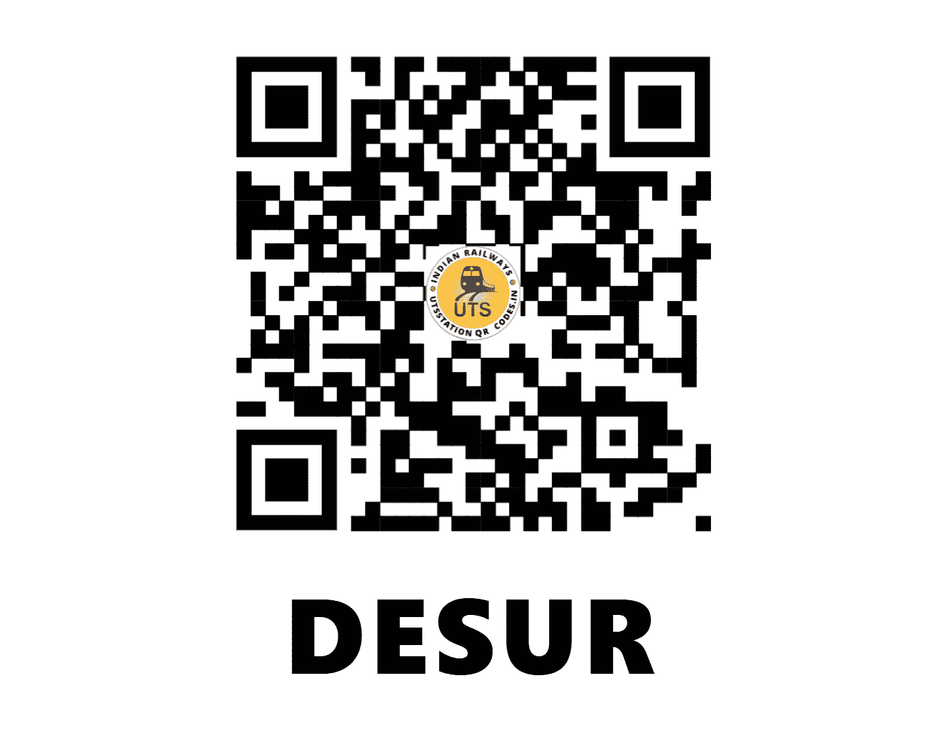 UTS QR Code for DESUR - DUR (SW - KARNATAKA)