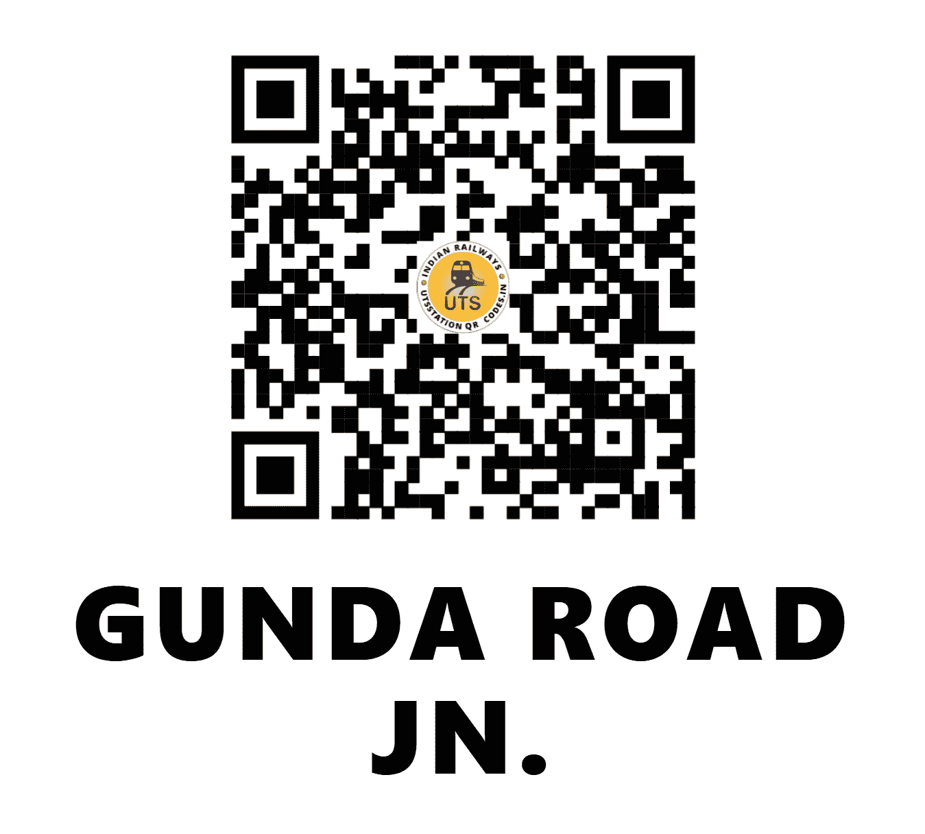 UTS QR Code for GUNDA ROAD JN. - GDJ (SW - KARNATAKA)