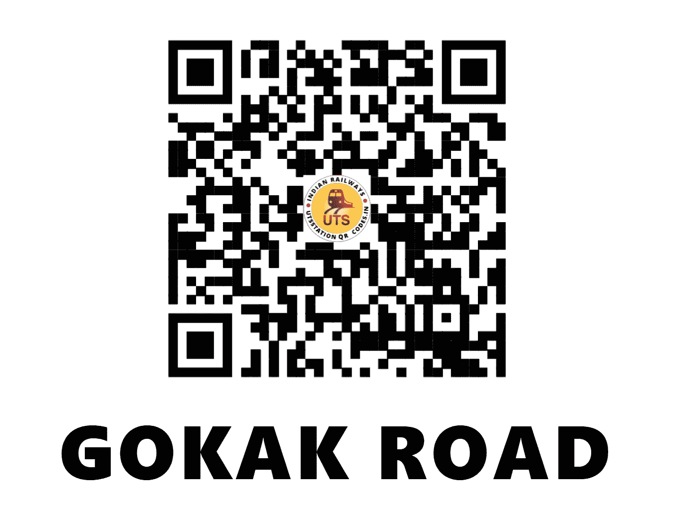 UTS QR Code for GOKAK ROAD - GKK (SW - KARNATAKA)