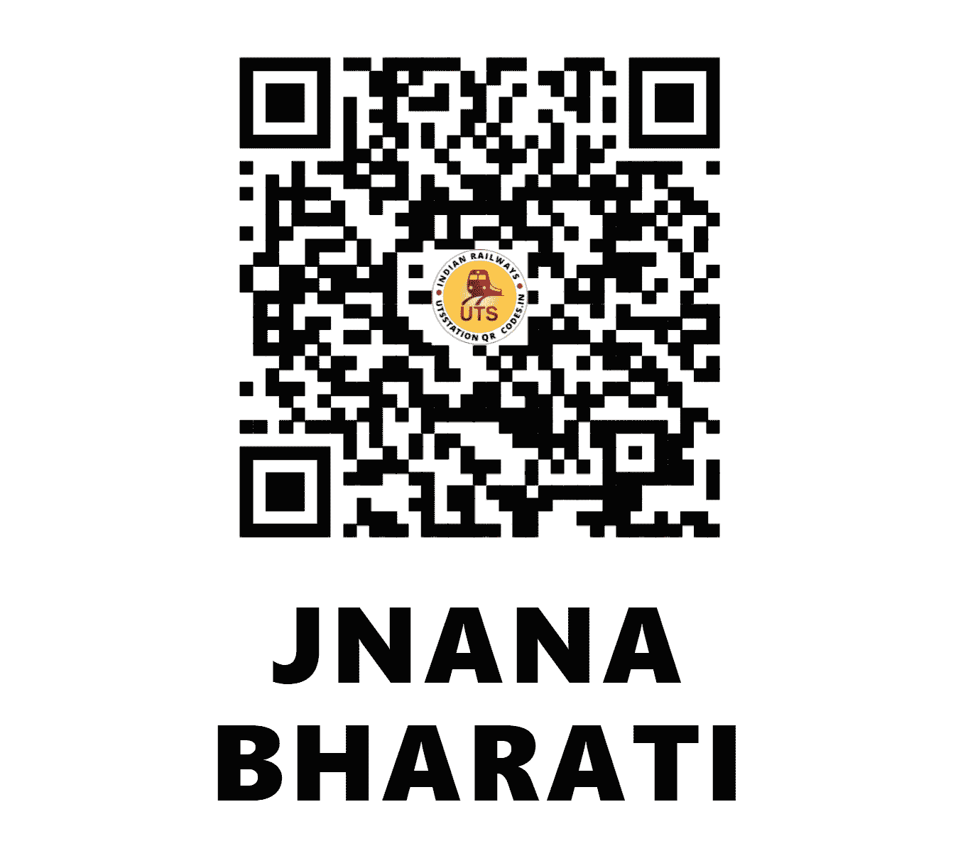 UTS QR Code for JNANA BHARATI - GNB (SW - KARNATAKA)