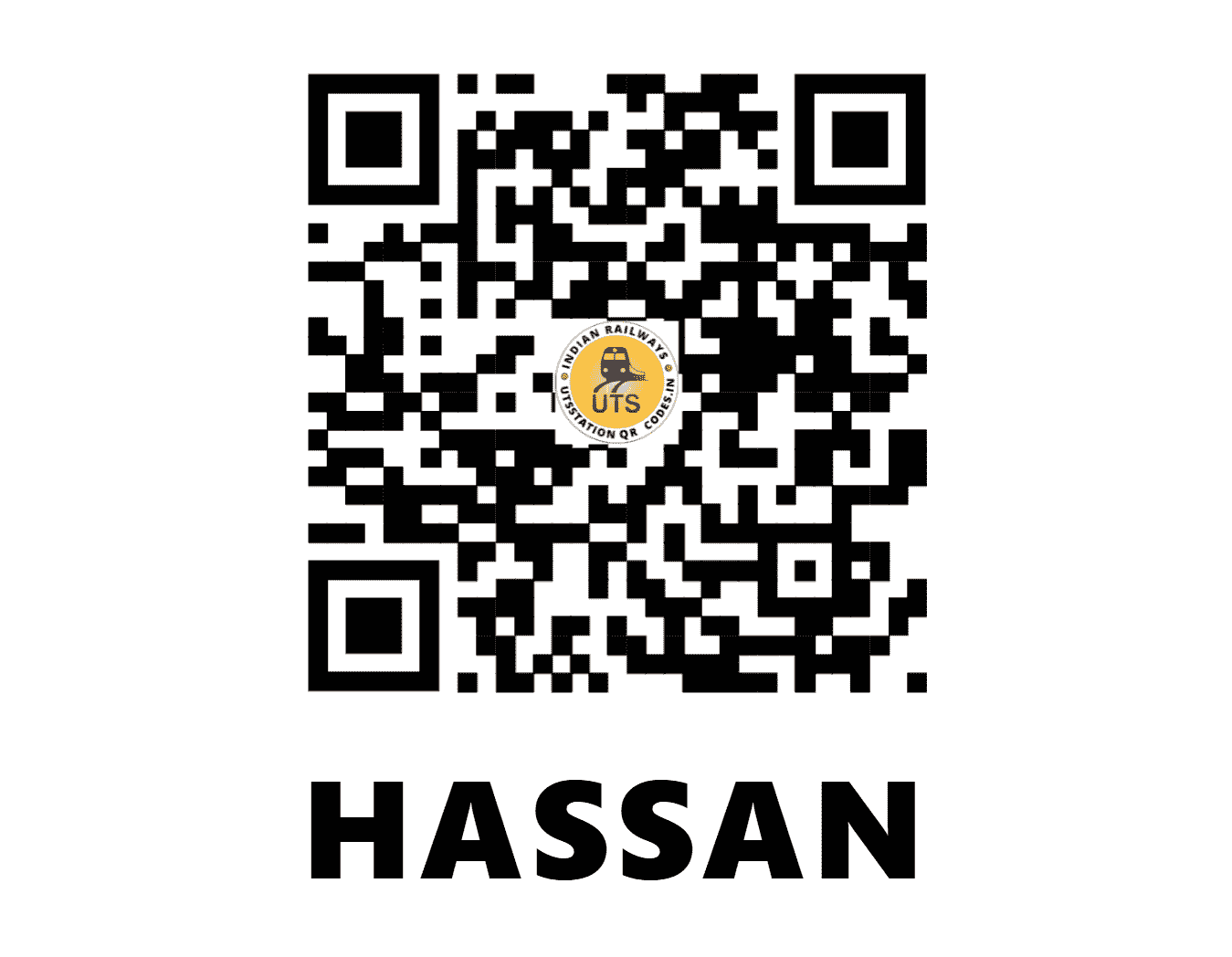 UTS QR Code for HASSAN - HAS (SW - KARNATAKA)