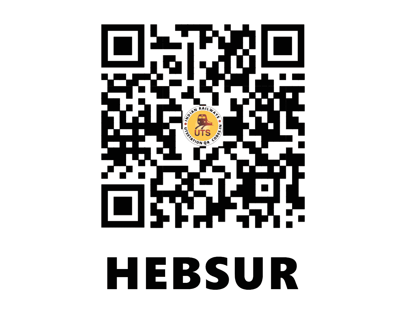 UTS QR Code for HEBSUR - HBS (SW - KARNATAKA)