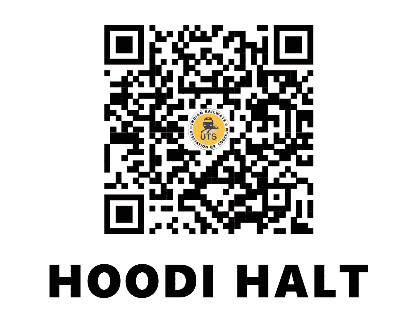 UTS QR Code for HOODI HALT - HDIH (SW - KARNATAKA)