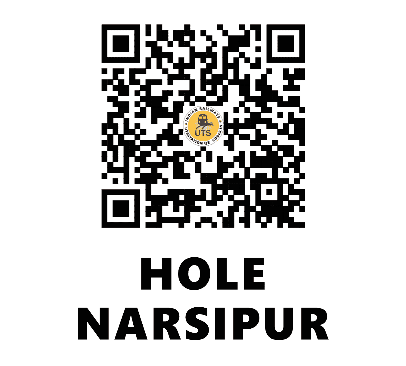 UTS QR Code for HOLE NARSIPUR - HLN (SW - KARNATAKA)