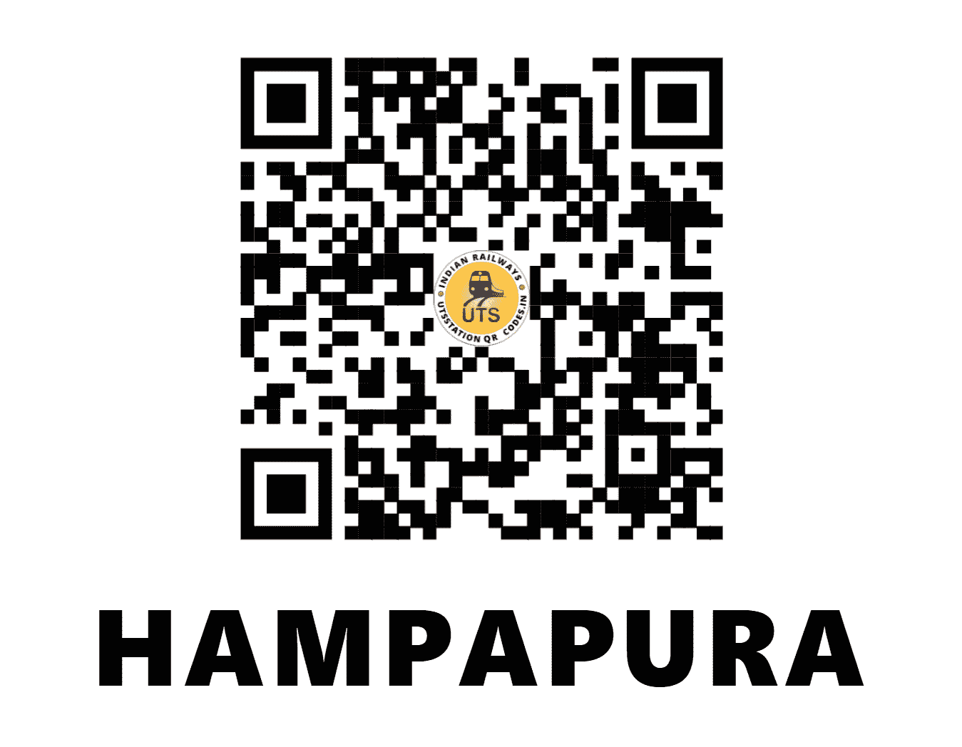 UTS QR Code for HAMPAPURA - HPA (SW - KARNATAKA)