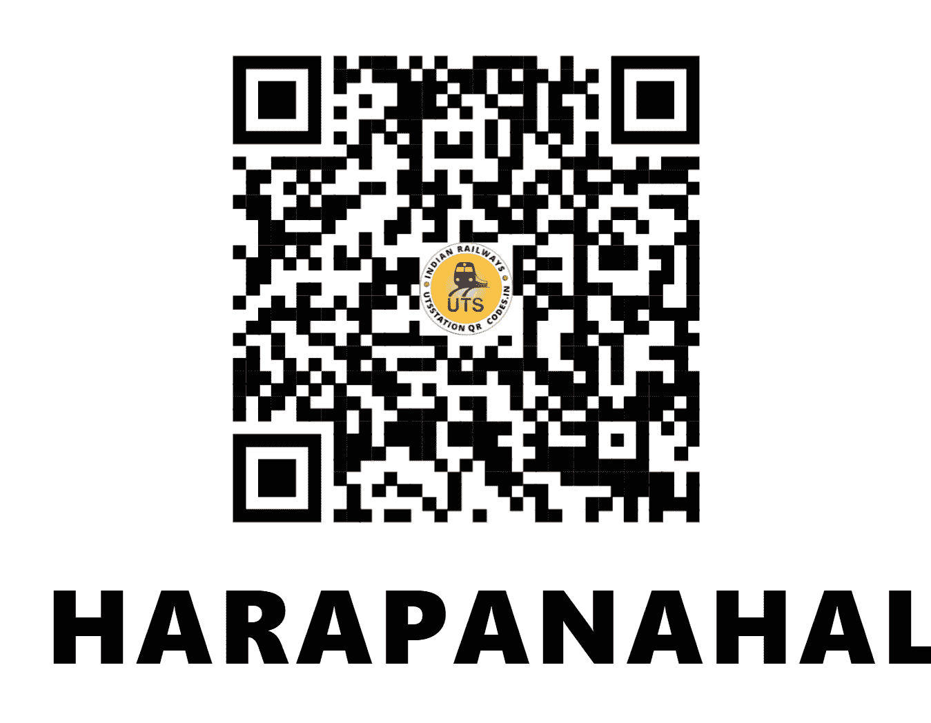 UTS QR Code for HARAPANAHALLI - HPHI (SW - KARNATAKA)