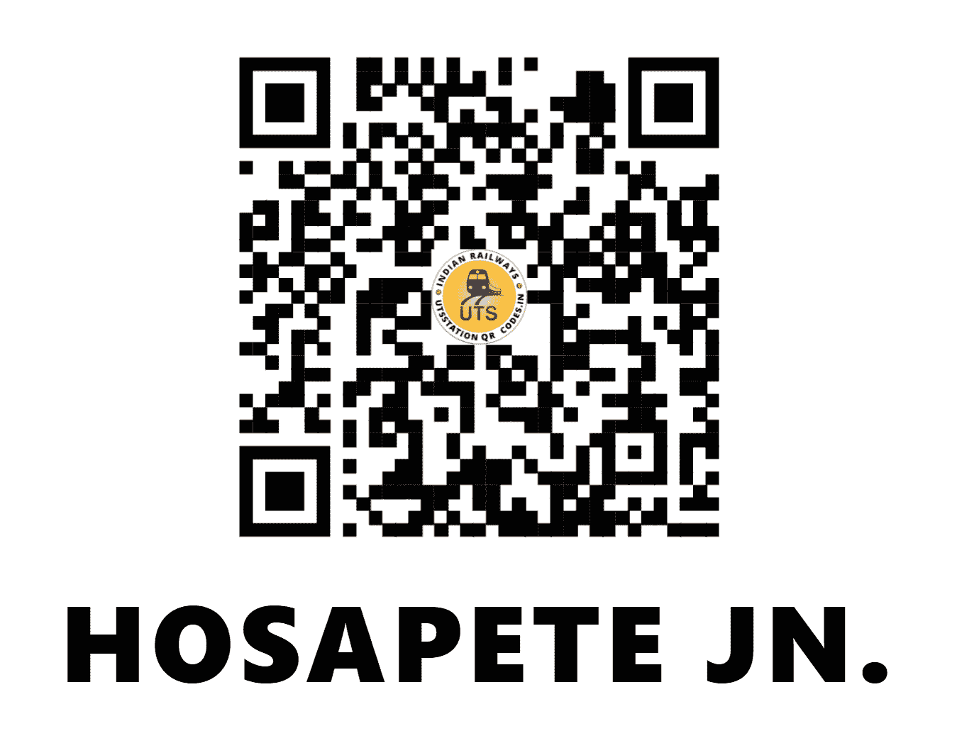 UTS QR Code for HOSAPETE JN. - HPT (SW - KARNATAKA)
