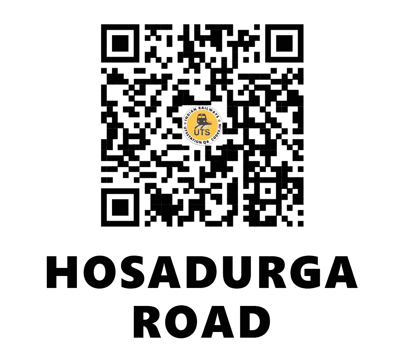 UTS QR Code for HOSADURGA ROAD - HSD (SW - KARNATAKA)