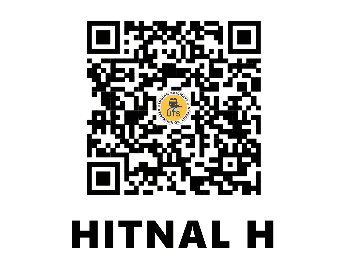 UTS QR Code for HITNAL H - HTNL (SW - KARNATAKA)