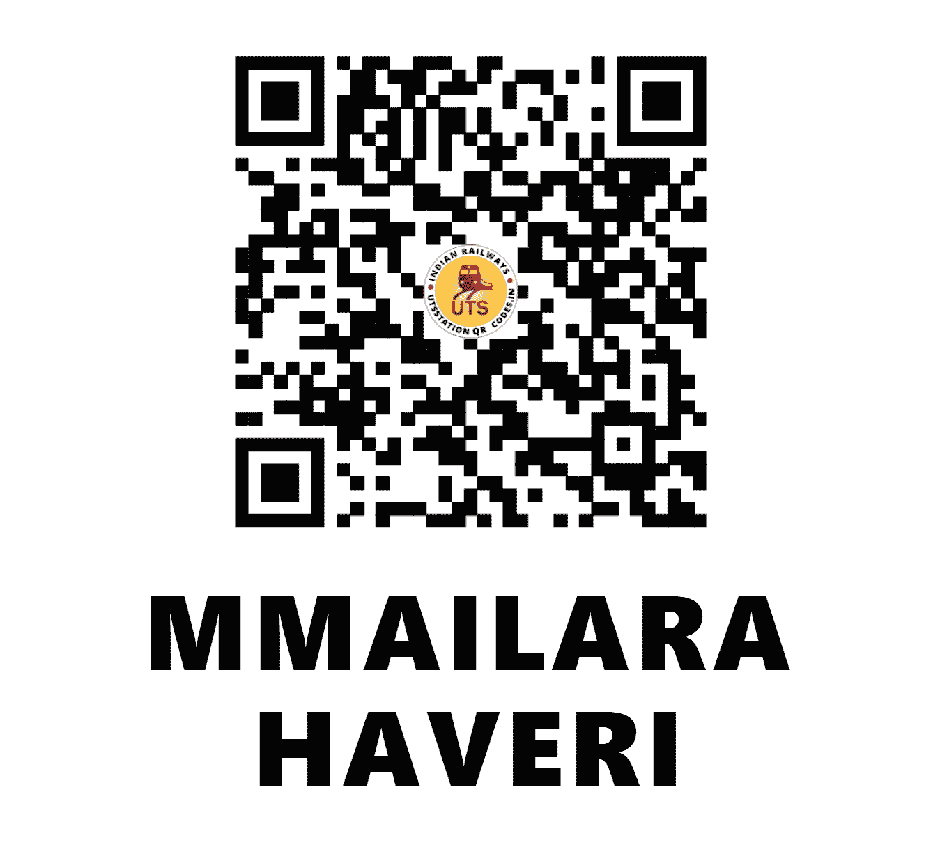 UTS QR Code for MMAILARA HAVERI - HVR (SW - KARNATAKA)