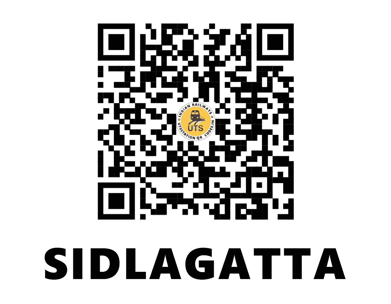 UTS QR Code for SIDLAGATTA - IDT (SW - KARNATAKA)