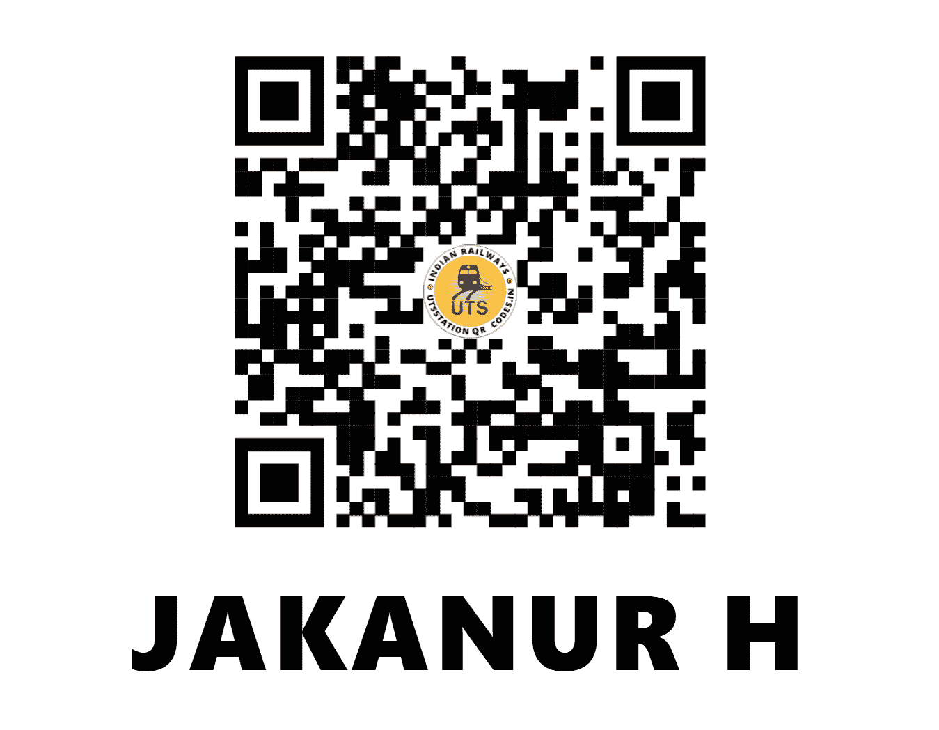 UTS QR Code for JAKANUR H - JAK (SW - KARNATAKA)