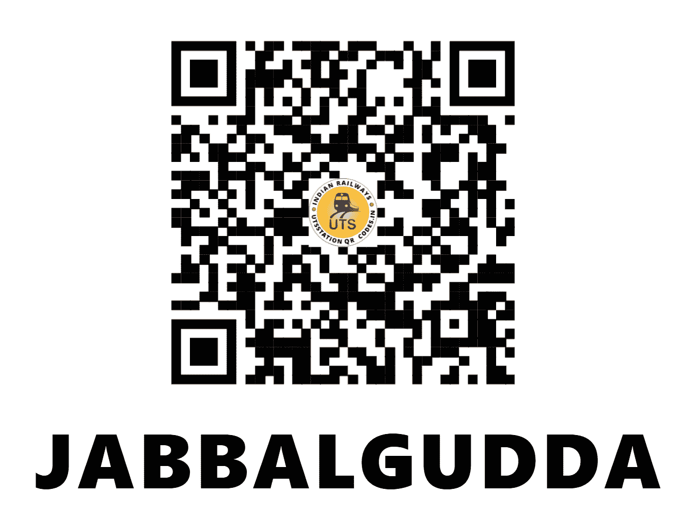 UTS QR Code for JABBALGUDDA - JBGD (SW - KARNATAKA)