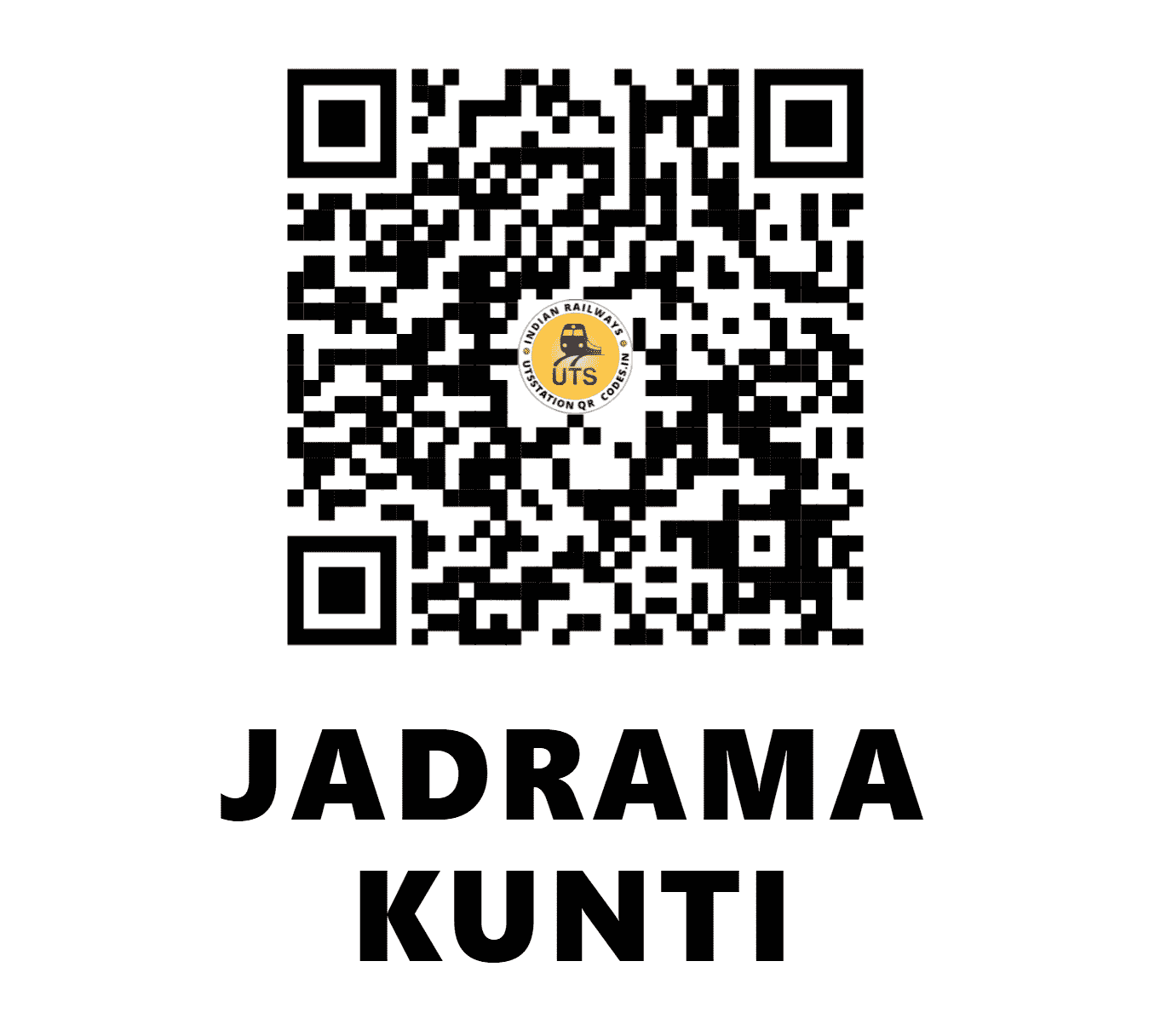 UTS QR Code for JADRAMA KUNTI - JRKT (SW - KARNATAKA)
