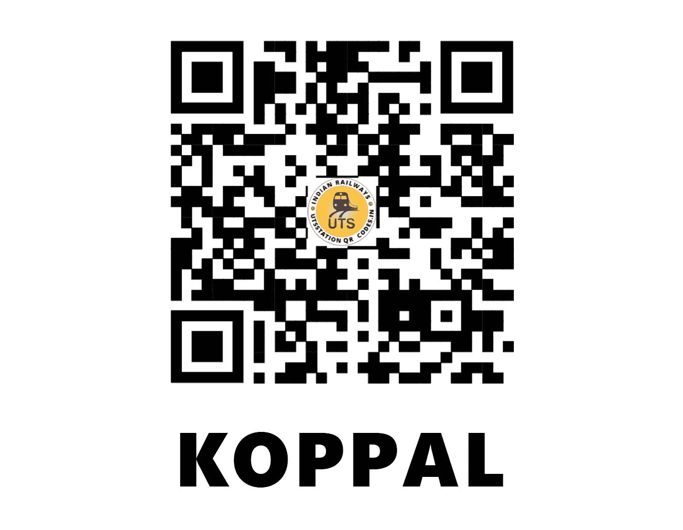 UTS QR Code for KOPPAL - KBL (SW - KARNATAKA)