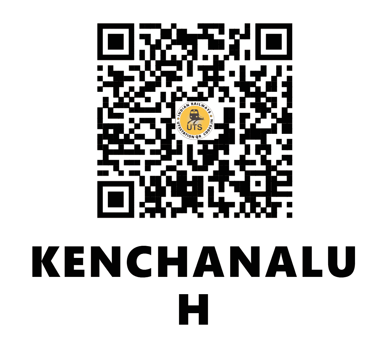 UTS QR Code for KENCHANALU H - KCLA (SW - KARNATAKA)