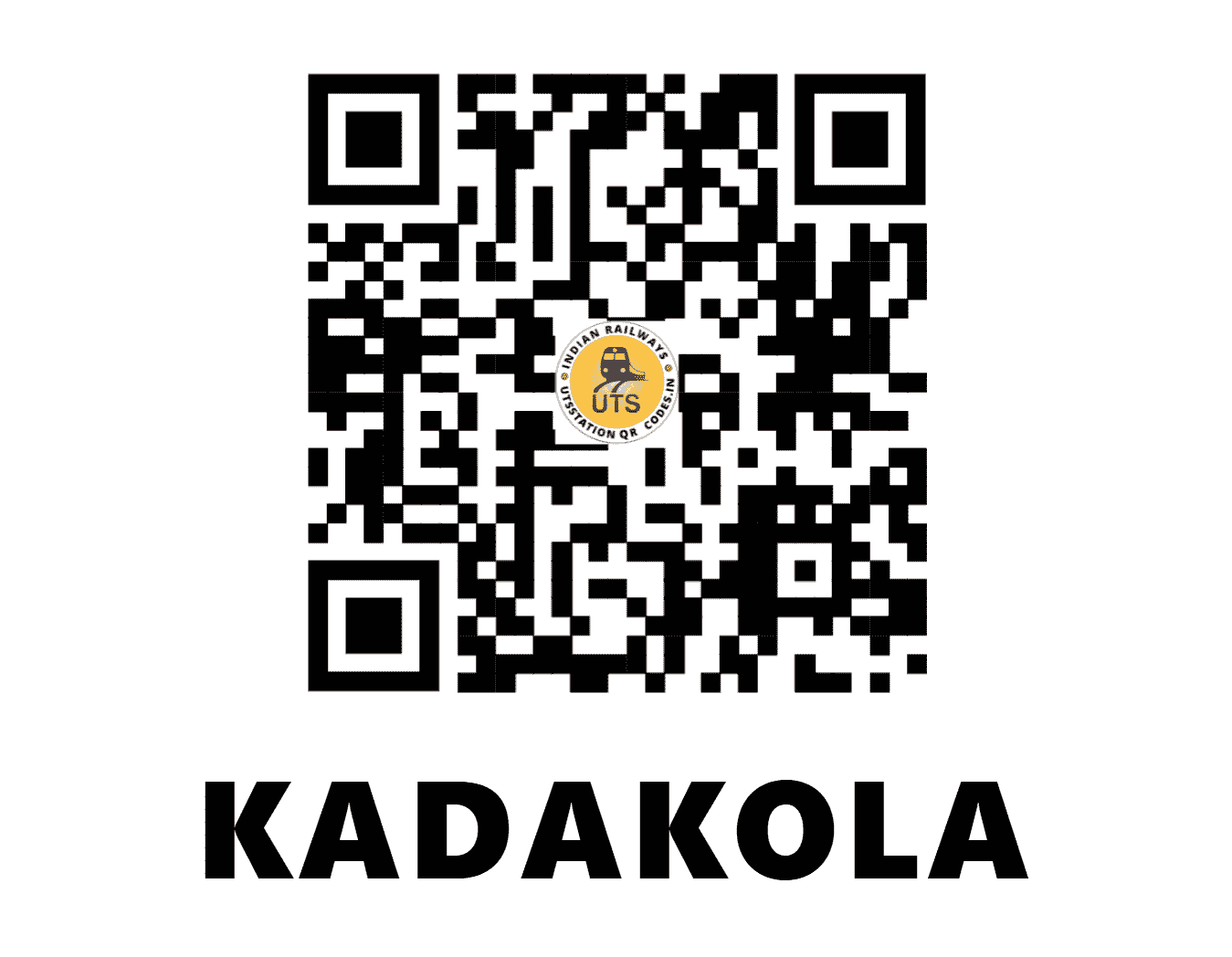 UTS QR Code for KADAKOLA - KDO (SW - KARNATAKA)