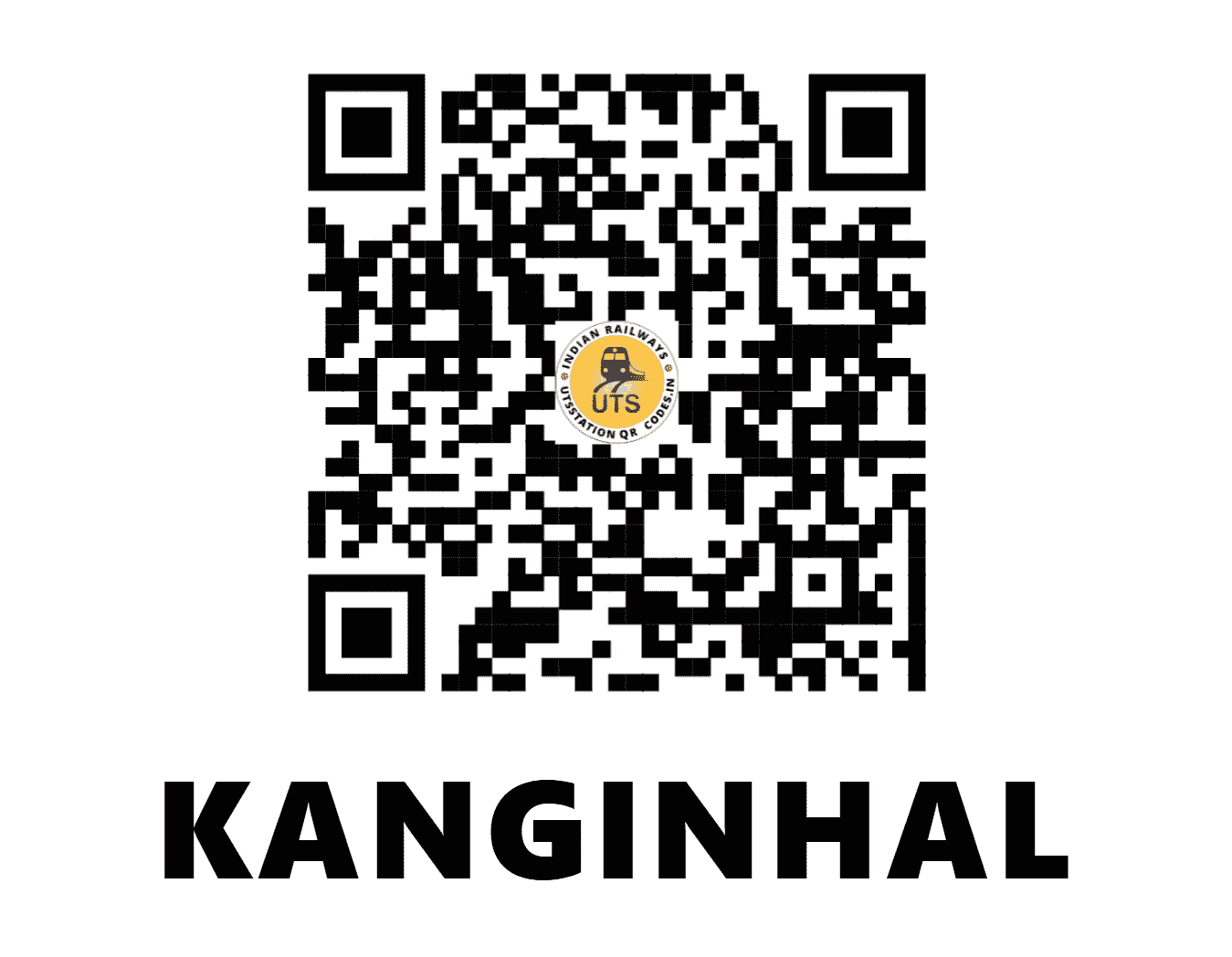 UTS QR Code for KANGINHAL - KGX (SW - KARNATAKA)