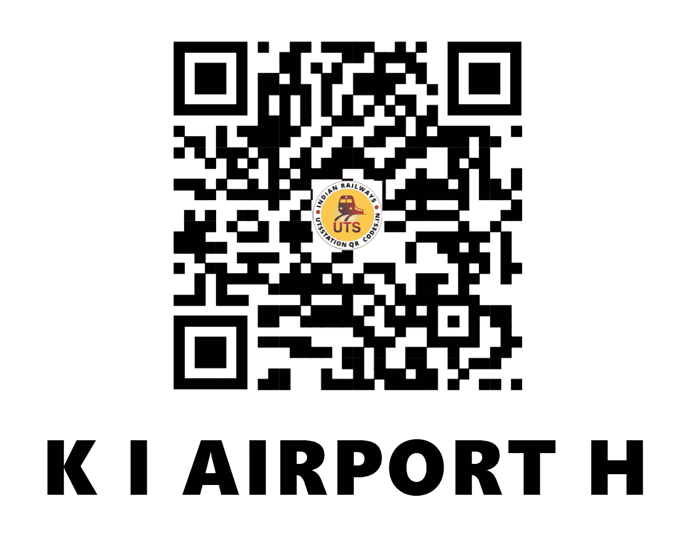 UTS QR Code for K I AIRPORT H - KIAD (SW - KARNATAKA)
