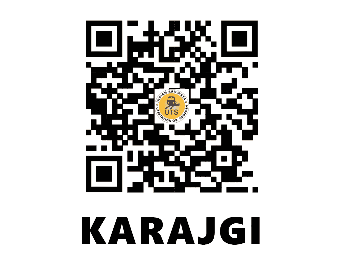 UTS QR Code for KARAJGI - KJG (SW - KARNATAKA)