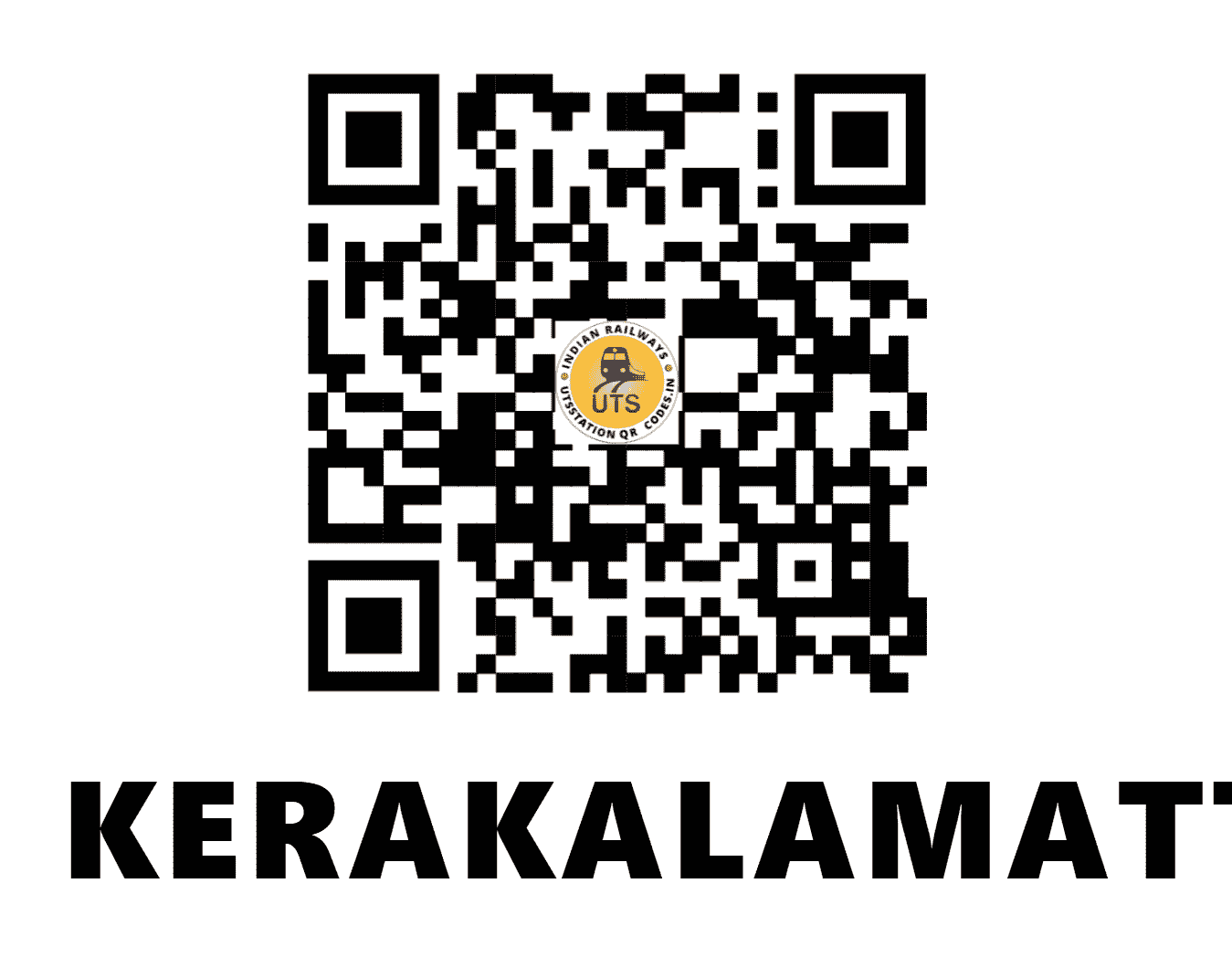 UTS QR Code for KERAKALAMATTI - KKMI (SW - KARNATAKA)