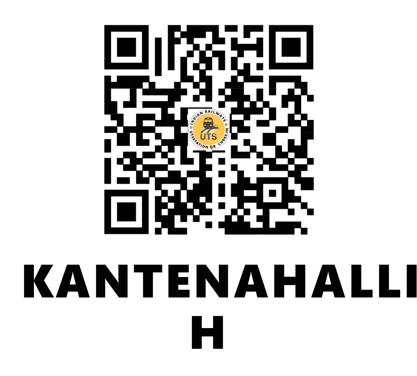 UTS QR Code for KANTENAHALLI H - KNHL (SW - KARNATAKA)